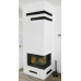 Rohová ventilační mřížka 500 x 700 x 100 mm typ R černá
